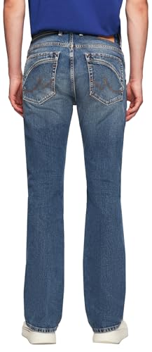 LTB Jeans Tinman 401 męskie buty Bootcut Mid Rise Basic-5-Pocket Medium Wash niebieskie z mieszanki bawełny - rozmiar W28L30, niebieski, 28W / 30L
