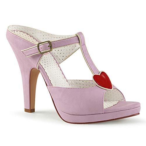 Pin Up Couture SIREN-09 Lavender Faux Leather UK 6 (EU 39)