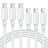 【3 Stück 2M Lang】Das ausreichend lange Power Delivery iPhone Kabel kann Ihre Zufriedenheit befriedigen und bietet den ultimativen Ladekomfort über große Entfernungen wie Bett, Couch und mehr; Leicht zu tragen, passt es zu jedem Anlass, zu Hause, im Auto, im Büro und so weiter. Mit 2 Metern haben Sie viel mehr Freiheit, 3 Stück reichen für den Alltag, CarPlay unterstützen.