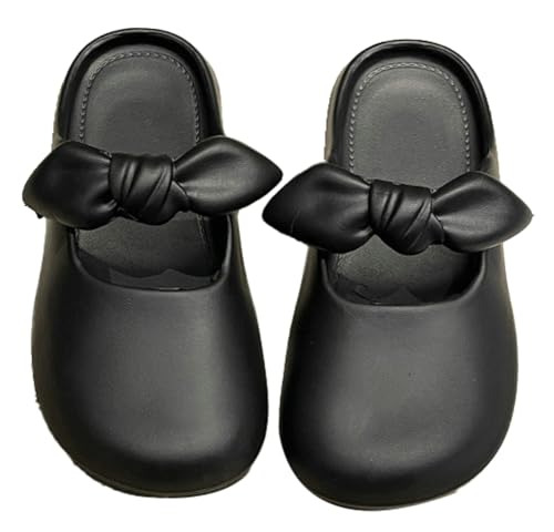 Elegant Slippers for Women Cute Bowknot Design House Shoes Soft Closed Toe Summer Indoor Outdoor Platform Slippers 2025