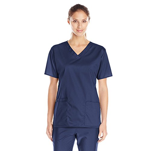 WonderWORK Women's V-Neck Scrub Top Navy