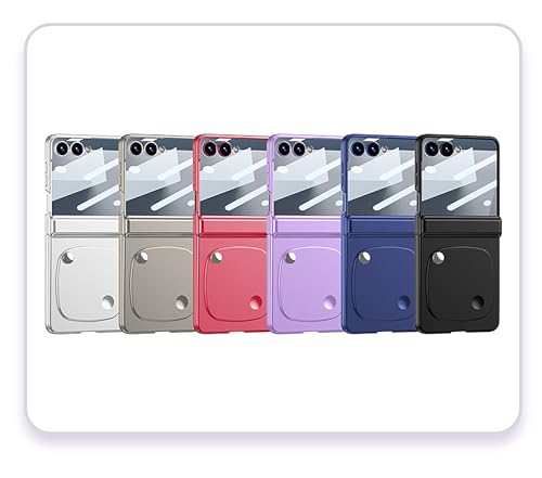 Image of BOUNCEBACK Back Case Cover for Samsung Galaxy Z Flip 7 5G | Magnetic Hinge Protector | Hidden Mirror | Ultra Thin Cover Case for Z Flip7 - (Polycarbonate | Silver)