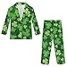 Cndexd Teen Boys' Suit Set, 2 Piece, Fit Blazer & Straight Pants, Fashion Shamrock 3D Graphic Wear for Wedding Party School Clothes for Kids