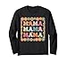 Groovy Mama Family Matching Mother's Day Party Women Hippie Long Sleeve T-Shirt