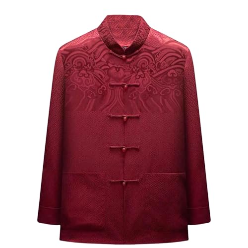 Veste matelassée en coton style chinois homme pour tenue de Tang et anniversaire