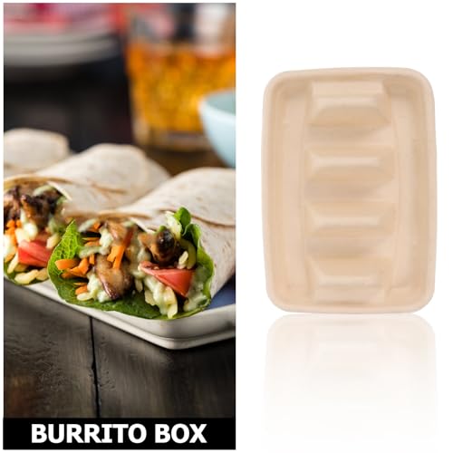 Platos desechables papel beige VILLCASE multipropósito para conservar alimentos 4