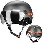 ILM Smart Adult Bike Helmet Front Side Rear LED Light Automatic G-Sensor Turn Signal & Brake Warning Road Cycling Model MB101L
