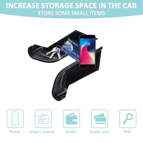Organizador de Puerta para Coche Negro miniatura 3