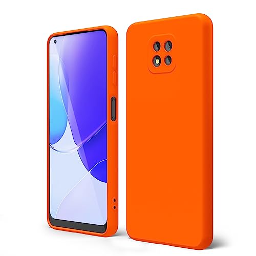 Coque silicone liquide Moto G Power 2021 fine anti-rayures orange