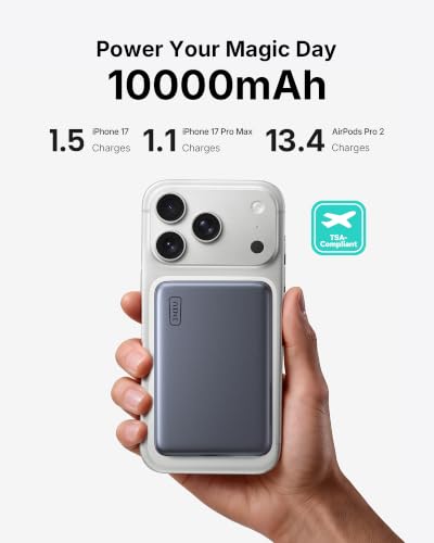 Image of INIU Slimmest Power Bank for MagSafe, 10000mAh Qi2.2 Certified 25W Wireless & 45W Wired USB C Fast Charging Portable Charger, Flight-Safe Travel Phone Magnetic Battery Pack for iPhone 17-12 Series