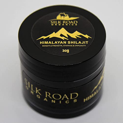 Silk Road Organics Pure Himalayan Shilajit (Pack Of 2-30 Gm) With Measuring Spoon, Shilajit Resin With Fulvic Acid And Trace Minerals For Metabolism & Immune System Support #TOP1