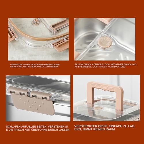 Friteuse avec , poêle multifonctionnelle, en acier inoxydable, anti-éclaboussures, pour frites, poulet, etc. Passe au lave-vaisselle – Image 6