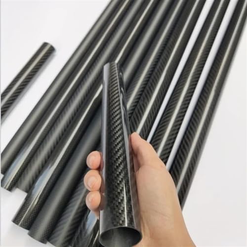 2pcs 3K Carbon Fiber Tube 23 * 17mm,23 * 18mm,23 * 19mm,23 * 20mm,23 * 21mm,Length 500mm Planar Gloss/Planar Matt/Twill Glossy/Twill Matt Carbon Fiber Square Tube(23x21mm-Twill Glossy)