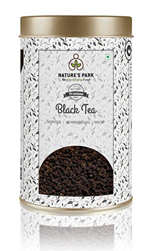 Image of Nature's Park Black Tea Kick Start Your Day with Pure Indian Loose Tea Leaves (CTC) Refreshing & Strong USDA Certified Can (150gm)