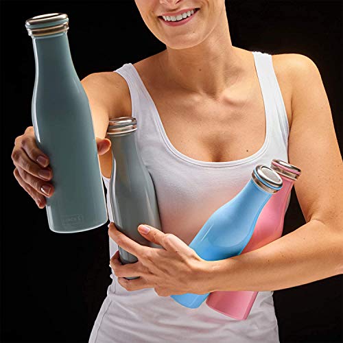 Lurch Thermoflasche Termo para bebidas frías y calientes (acero inoxidable, 0,75 L), color azul claro, 0.75 litros - Imagen 8