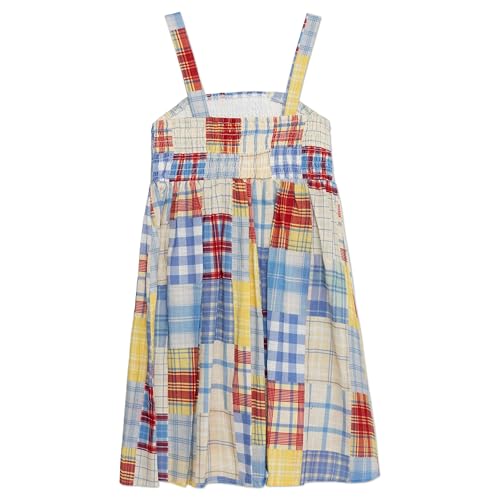 Speechless Girls' Cotton Multi Color Plaid Skater Knee Length Dress2
