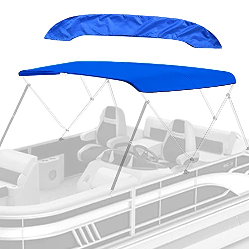 Boat Bimini Top Replacement Cover Sets for 3 Bow Support, Waterproof 600D Canopy Protect Organization (61