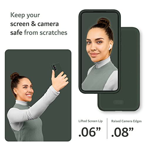 Tudia Dualshield Grip Designed For Samsung Galaxy A54 5G Case (2023), [Mergegrip] Dual Layer Shockproof Slim Military Grade Non-Slip Tough Heavy Duty Protective Phone Case Cover (Pine Green) #TOP3