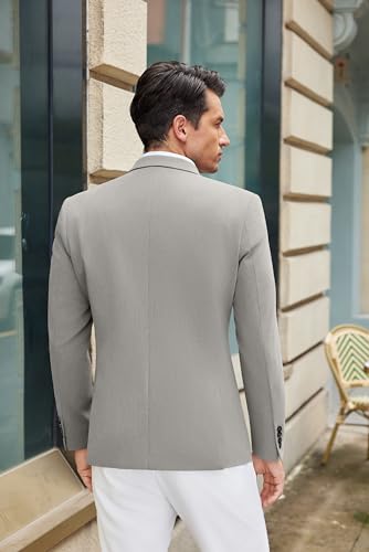Image of COOFANDY Mens Casual Blazer Slim Fit Suit Jacket One Button Sport Coats | Lightweight Blazer,Real Welt Pocket,Business Casual Wear,Wedding,Prom,Date,Party