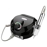 Belle Attractive Professional Electric Acrylic Nail Drill File Buffer Bits Manicure Pedicure Kit (Black)