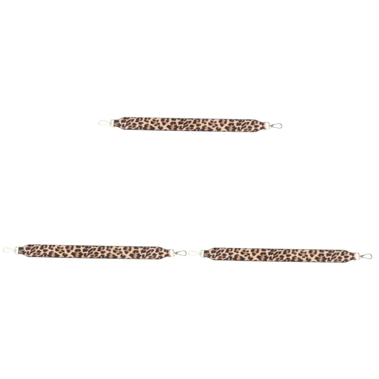 VALICLUD 3stücke Schultergurt Für Handtaschen Abnehmbarer Breiter Messenger Bag Strap Leopard Mit Schwarz Für Vielseitige Nutzung Als Crossbody Oder Schulterriemen