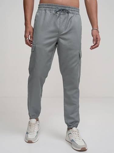 Image of Highlander Men's Cargo Jogger Trousers| Utility Pockets | Trouser for Men | Men Trousers