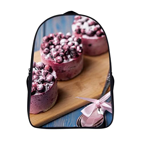 Sac à dos d'école 40x28x16cm pour adolescent et enfant - Modèle imprimé dessert