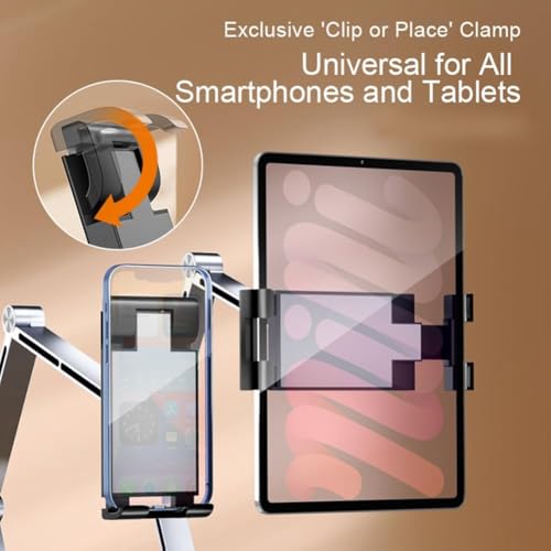 Support pliable flexible et rétractable multi-angle pour grand smartphone et tablette - 2