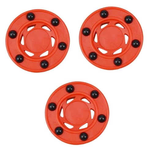 BESPORTBLE Pcs Improved Skills and Flexibility Nylon PVC Outdoor Hockey Pucks for Boys and Girls and Adults