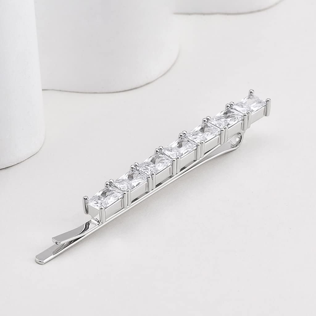 UNNS Gioielli per Capelli Squisiti Piccoli Accessori for Capelli Lati Laterali con Forcella Trasparente Trasparente Strass Tacchino Cristallo di Cristallo Una Parola chiucina Accessori per Capelli