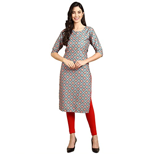 Image of Pinkmint Women's Crepe Digital Print Straight Kurta