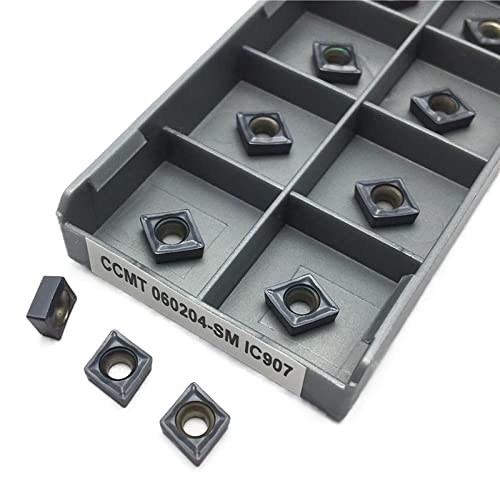 Torneado de insertos de carburo CCMT060204 SM IC907 para cuchilla de torno de metal CNC 2