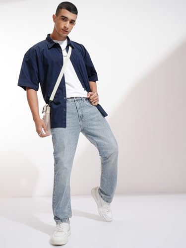 Image of Highlander Men's Straight Fit Jeans | Stretchable | Everyday Comfort & Style| Jeans for Man