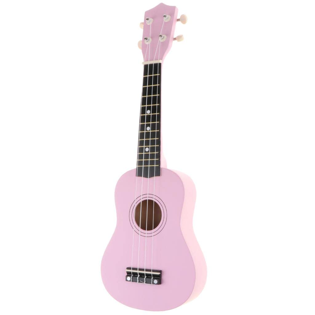 CALANDIS 21 Inch 4 String Beginners Ukulele Hawaii Guitar Musical Instruments Pink-image-22