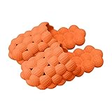 Asifn Zapatillas de casa Bubble para Hombre y Mujer para el hogar, Suela de Masaje Suave y cómoda. 47-48 Orange, 29cm Très à l'orteil…