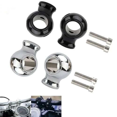 Élévateurs support de guidon de moto 1,25" 32 mm chrome pour Dyna Fat Bob et Softail