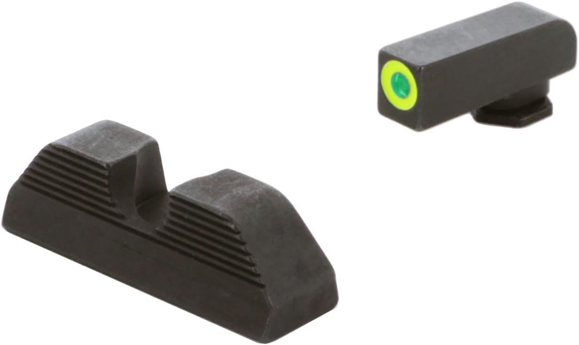 AMERIGLO Protector Front/Rear U-Notch Green Tritium Night Sight Set Compatible with Glock Gen 1-4 9mm/.40/.380, Gen 5 10mm/.45 (Including MOS Series)