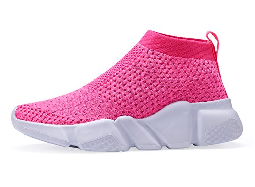 Image of Hetios Girls Sneakers Running Shoes High-Heeled Socks Shoes Boys Athletic Sneakers Kids Sock Shoes (Toddler /Little Kid /Big Kid)