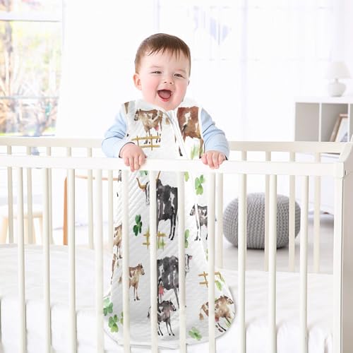 Image of vvfelixl Bright Funny Dinosaurs Baby Sleeping Bag Sleep Sack,Baby Wearable Blanket Sleep Suit for 0-6 Months
