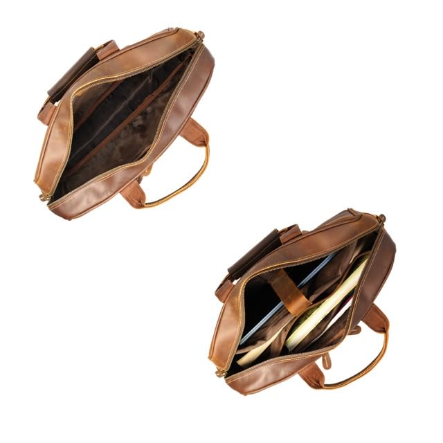 Full-Grain Leather Briefcases for, Laptop Briefcase For Men, Leather Bag, Leather Computer Bag For Men3