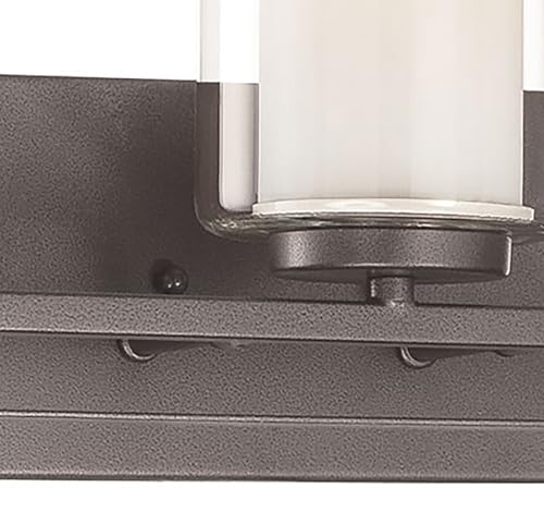 Image of Minka Lavery 6103-172 Parsons Studio Vanity Bath Light, 3-Light, 300 Total Watts, 24-in H x 8.75-in W, Smoked Iron