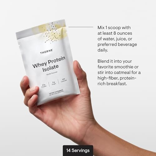 Image of THORNE Whey Protein Isolate, Balanced Amino Acids Profile, 14 Packets