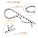 LifCratms 30Pcs R Clips Spring Cotter Clip Pin, M2.5 x 50mm Stainless Steel Retaining Cotter Pins Hitch Pins Clip Hairpin Assortment Kit for Tractor Truck Trailer Mower Carts
