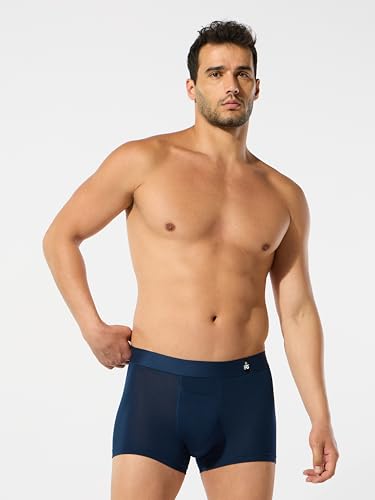 Image of ESSA Men's Ultra-Soft Modal Trunk Underwear | Moisture-Absorption with 4-Way Stretch | Breathable Contour Pouch, Microfiber Waistband with Spandex