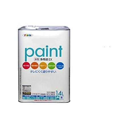 Amazon アサヒペン 水性多用途ex 14l アイボリー 塗料缶 ペンキ