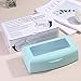 Nail Tool Sterilizer Box Plastic Disinfectant Container for Nail Art Accessories Tools, Hair Salons and Beauty Centers, Sterilizer Soaking Box with Strainer Pedicure Manicure Equipment, Blue