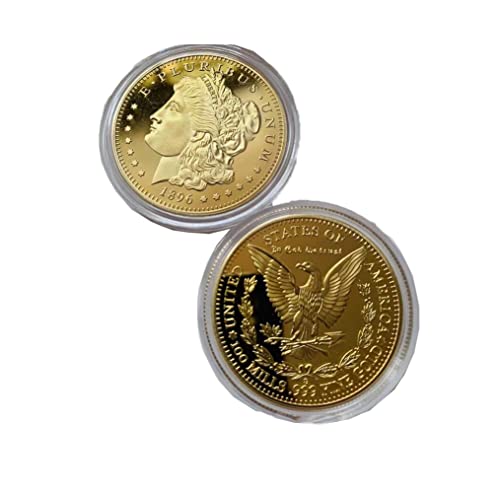 Unite States 1896 Morgan Dollar Coin - E PLURIBUS UNUM Commemorative Collectible Coin Gifts
