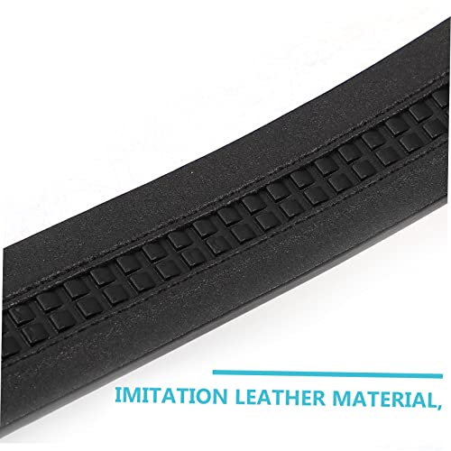 PU Faux Leather Waist Belt Strip for Men Women Durable No Buckle Design for DIY Crafts Pet Collars Smooth Texture Versatile Waistband Material Long4