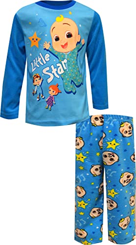 Image of Komar Kids Baby Boy's Cocomelon Two-Piece Fleece Set (Toddler) Blue 2T Toddler