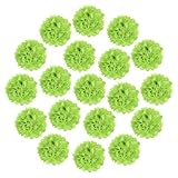 QUARKZMAN 20 Piezas Pompones De Papel De Seda 35cm Flores De Papel Grandes Y Coloridas Decoración Para Pared Para Fiesta Cumpleaños Boda Verde Claro